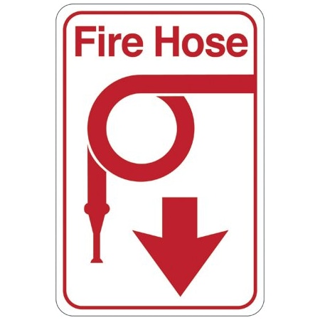 Bsc Preferred Fire Hose 9 x 6'' Facility Sign SN402